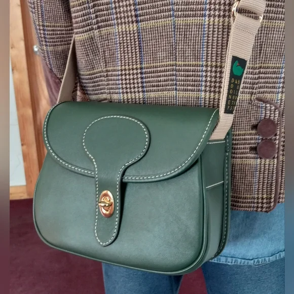 Dooney & Bourke Saddle Bag 20 Italian Leather In Sage - Picture 16 of 16